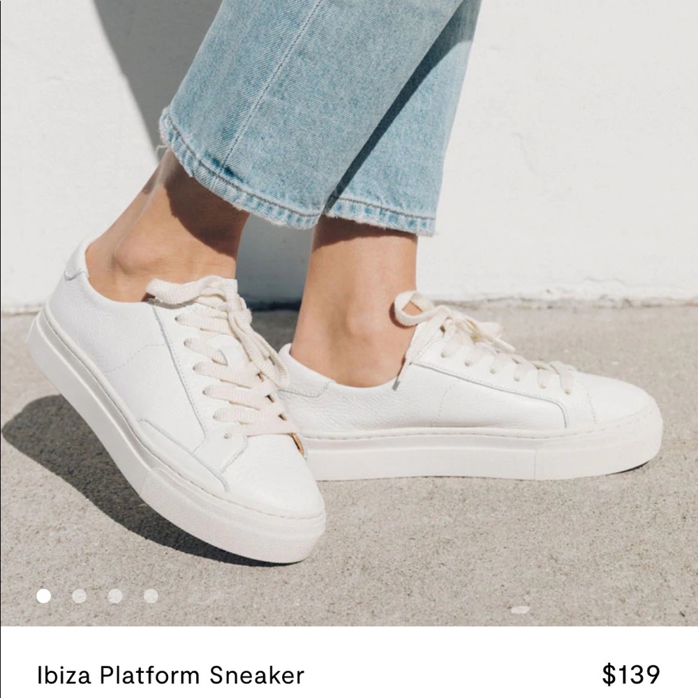 Soludos Ibiza Platform sneaker NWT never worn. White size 7